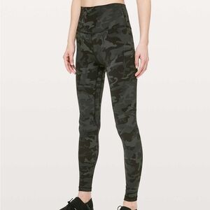 Lululemon Align Pant 28" Incognito Camo Multi Gator Green 4